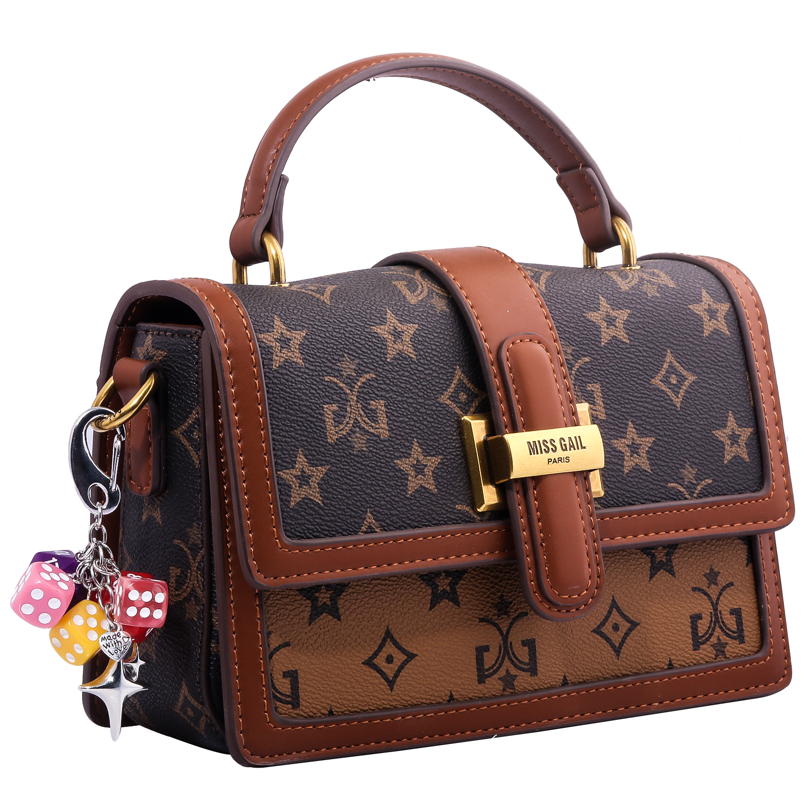 Llavero de billar con dados negros, colgante de Dados de la suerte Y2K de hip hop, colgante para bolso, accesorios de joyería Punk, dijes para bolso, regalo de cumpleaños