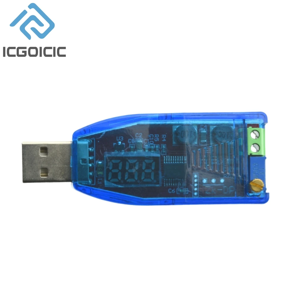 LED DC-DC 5V a DC 1-24V Potenziometro regolabile USB Step Up/Down Buck Boost Converter Modulo regolatore di tensione di alimentazione
