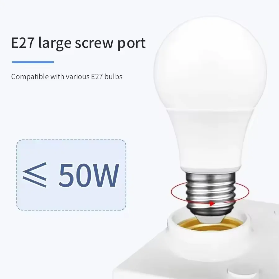 Smart 110-240V 100W PIR Induction Infrared Motion Sensor E27 LED Lamp Base Holder With Light Control Switch Bulb Socket Adapter