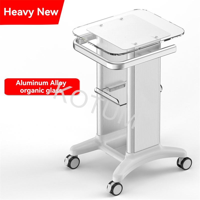 치과 진료소 B 초음파 의료용 뷰티 카트, 아크릴 소형 버블 선반 베이스, 뷰티 기구 카트
