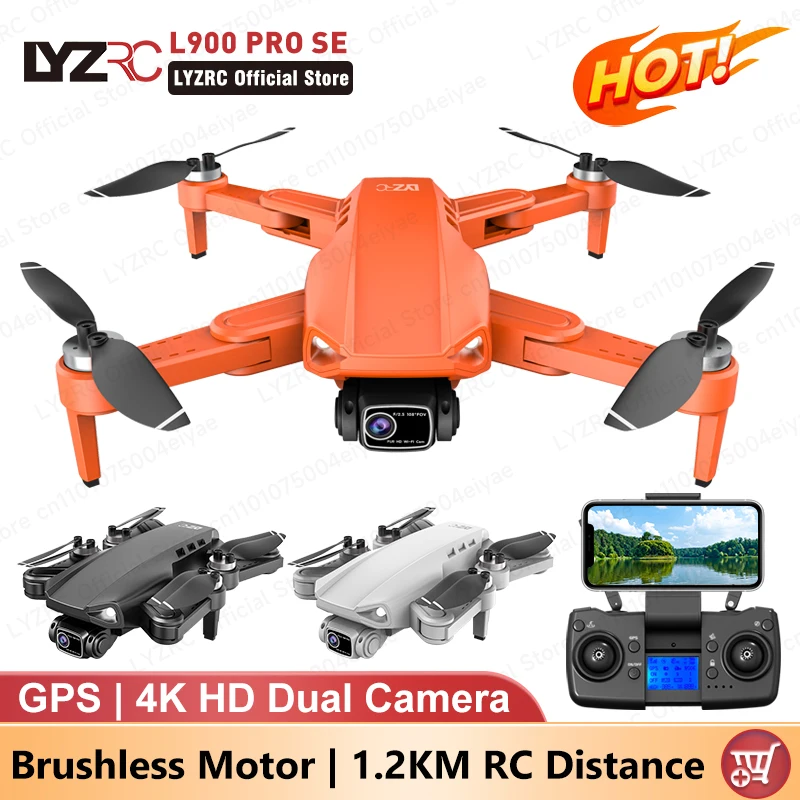 LYZRC L900 PRO SE Drone 4K profesional HD Cámara Dual GPS Dron 5G WIFI FPV plegable Quadcopter Motor sin escobillas RC helicóptero