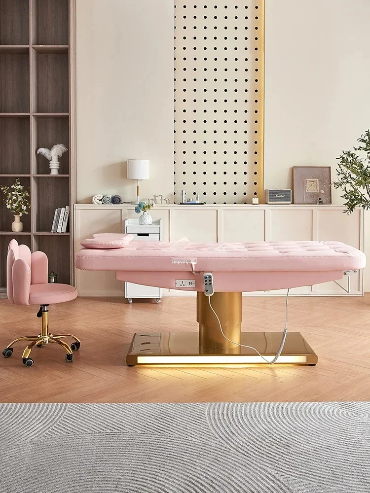 Elektrisch schoonheidsbed Lifting Golden Base Massage Wimper Gezicht Wasbed