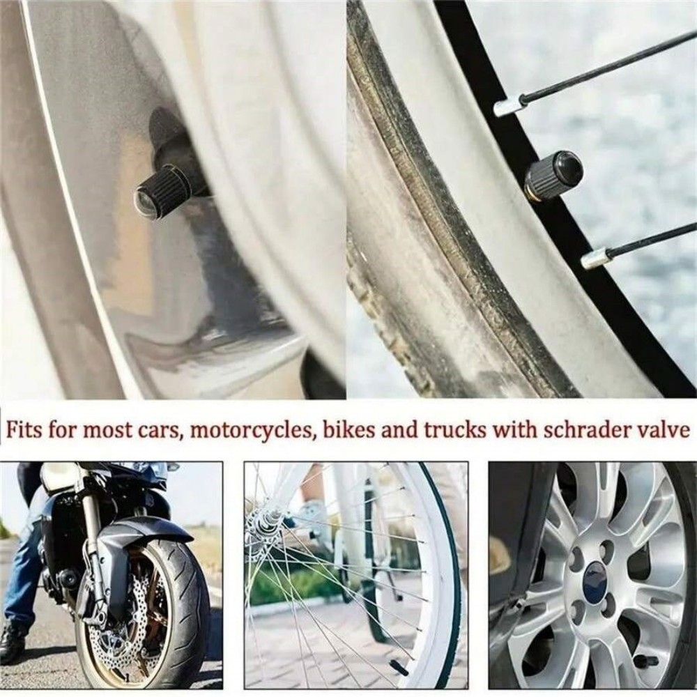 Novo 20 pçs tampas de poeira da válvula do pneu carro bicicleta motocicleta tampa da válvula plástica