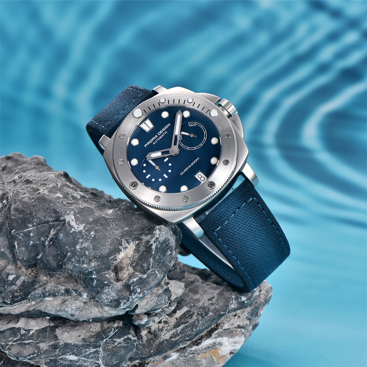 PAGANI Ontwerp Nieuwe Mannen Automatische Mechanische Horloges Duikhorloge Voor Topmerk Luxe 200M Waterdicht AR Saffier Horloge voor mannen