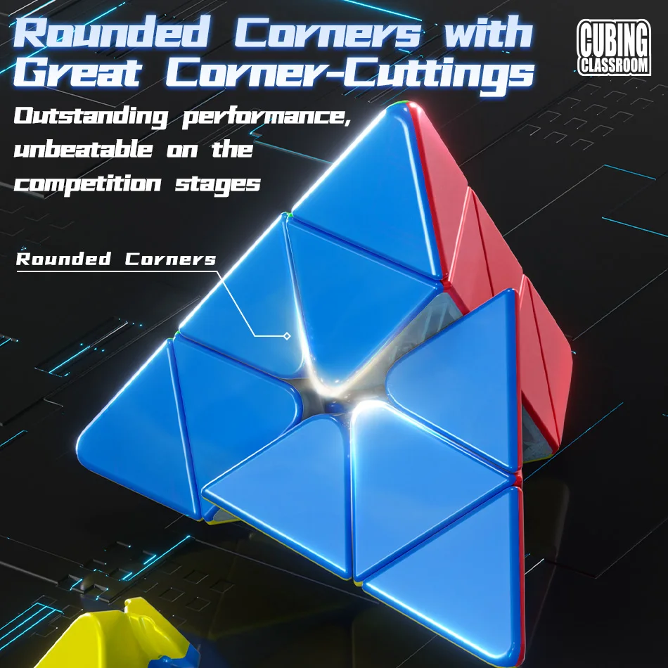 MOYU Meilong M Magnetic Magic Cube 3X3 2X2 Pyraminx Cubing Professional Speedcube 3x3x3 Speed Puzzle Zabawka dla dzieci Cubo Magico