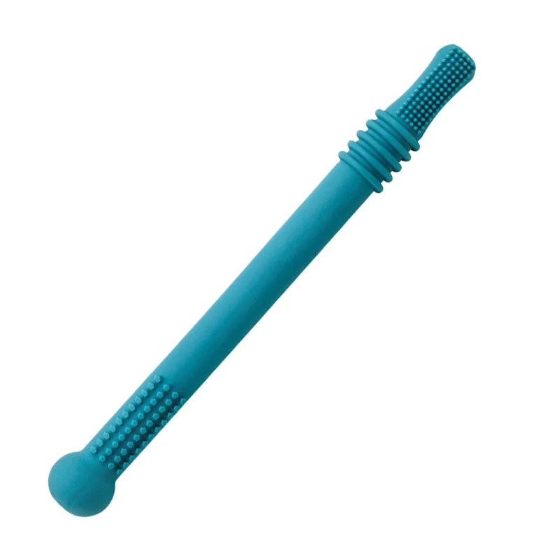 77HD Rơm Miếng Dán Đồ Chơi Trẻ Em Silicon Mềm Rỗng Răng Hàm Không Độc Hại Bền Đẹp
