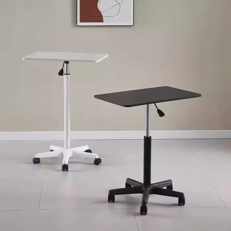 Wooden Portable Small Desk Stable Standing Workstation  Height-Adjustable Bedside Desk  Durable Laptop Table