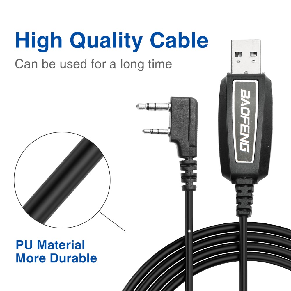 Cable Multicolor de programación USB con CD para Baofeng UV 82 888S UV 13 17 21 18 Pro Quansheng UV-K5 5R Plus Walkie Talkie Radio