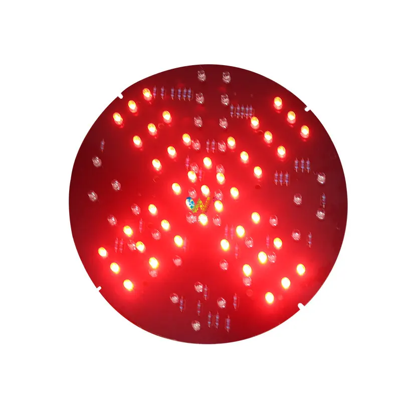 Customized DC12V Round Design PCB Board for High Brightness 200mm LED Traffic Light Replacement