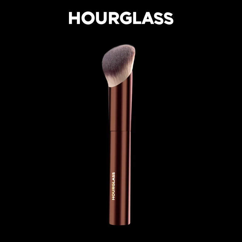 Hourglass-brocha de maquillaje de fibra suave, cepillo de base de brillo ambiental, diseño de moda de cabello, un solo rostro, n. ° 21