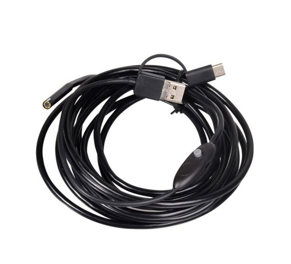 3в1 USB 5,5 мм эндоскопическая камера CMOS бороскоп осмотр отоскопическая камера для Android и компьютера цифровой микроскоп