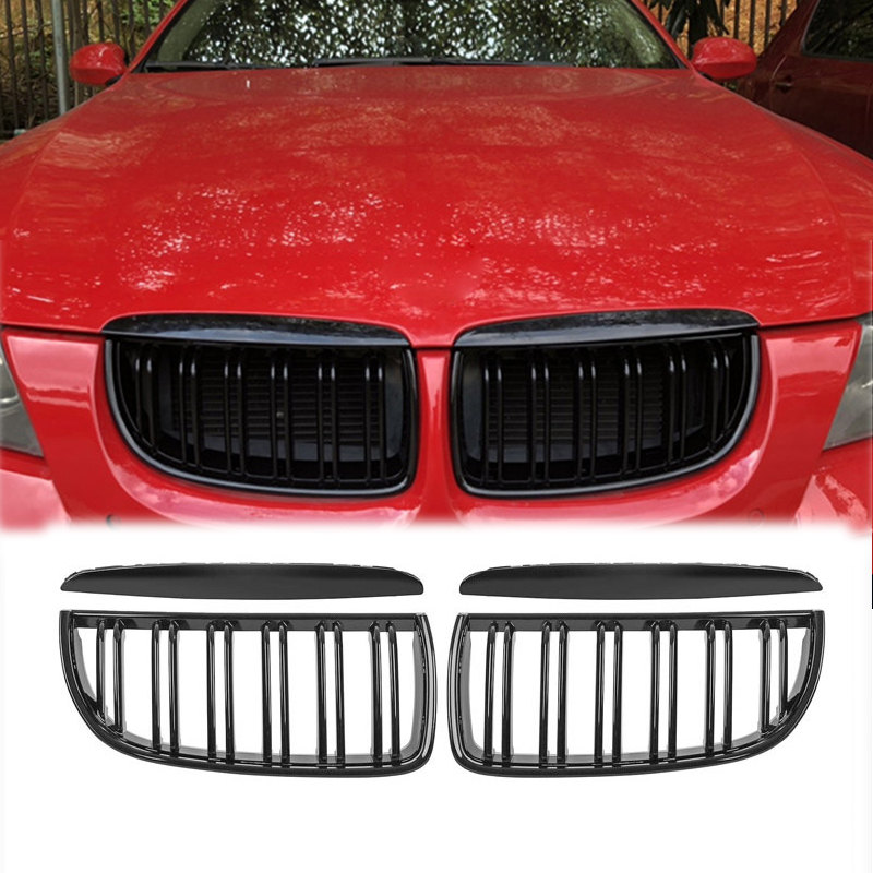 Car Front Bumper Grille Black Grille Abs Fit Para Bmw Série 3 E90 E91 2005 2006 2007 2008