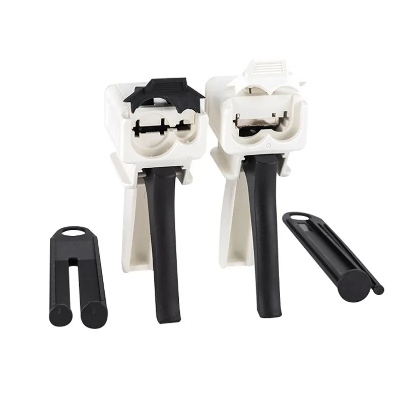 NIGF Dental Impression Mixing Dispensing Gun Universal Dispenser Gun 1:1/1:2 Silicon Rubber Dispenser Gun 10:1 Zahnarzt Werkzeuge