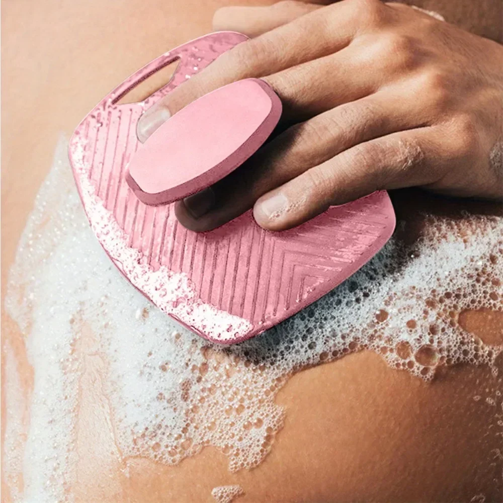 Brosse de bain exfoliante en Silicone, épurateur de corps, douche à main, brosse de nettoyage du dos, masseur, nettoyage de la peau, accessoires de salle de bains