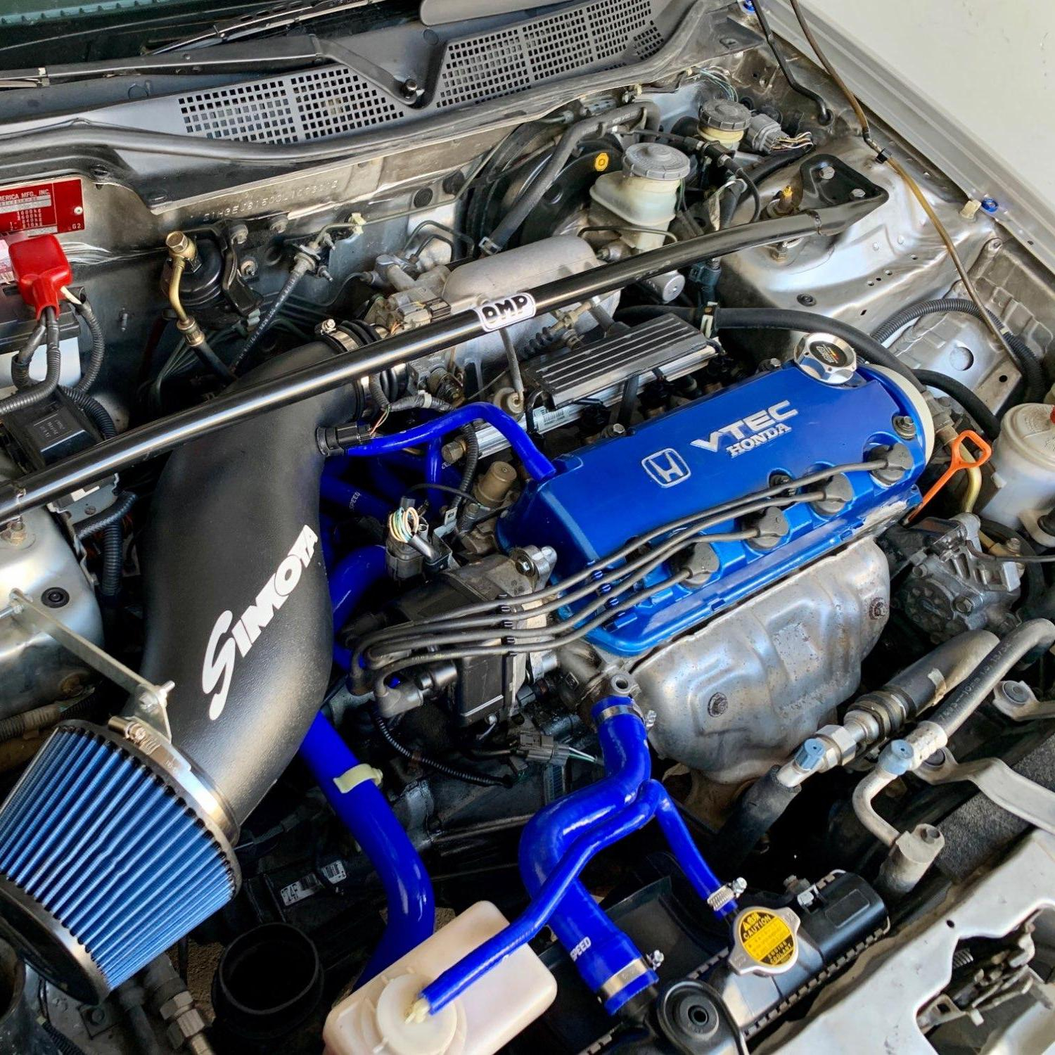 シリコンラジエーターホークキット,カーアクセサリー,ホンダシビック,1992 1993 1994-1995 d15 d16 eg,ブルー,9個