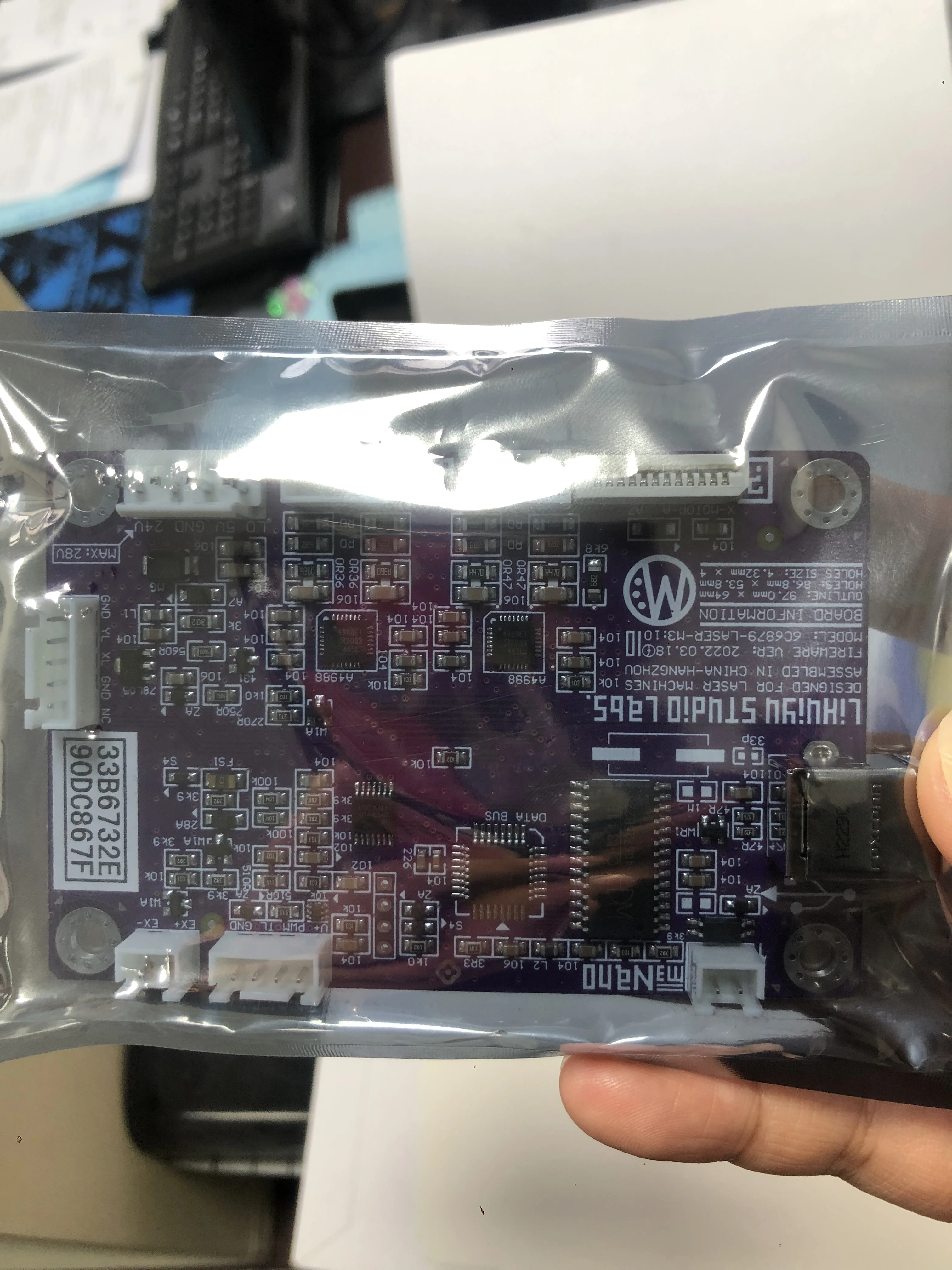 LIHUIYU M2 Nano Laser Điều Khiển Board Mẹ Main Mẹ Hội Đồng Quản Trị Hệ Thống Sử Dụng cho Co2 Máy Cắt Khắc 3020 4030 6040