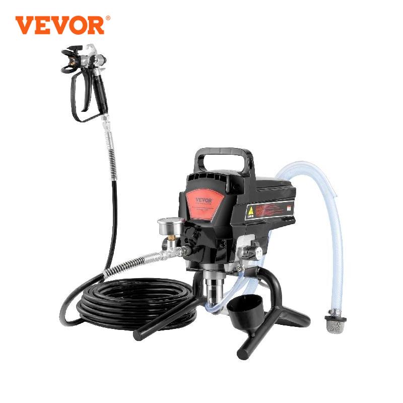 VEVOR Tragbares Airless-Farbspritzgerät, 950 W, 3000 psi, Hocheffizientes Elektrisches Spritzgerät, Farbspritzgeräte Spritzlackiermaschine Hochdruck-Airless-Farbsprühsystem mit 15 m Schlauchlänge