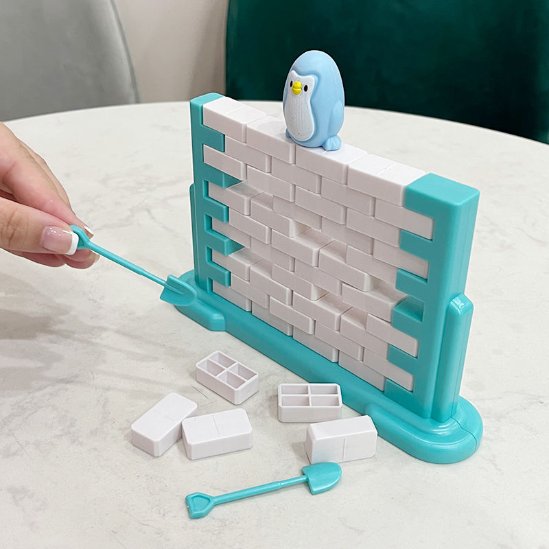 มินิสนุกเด็กบันทึก Penguin Ice Breaker กับดักของเล่นเกมกระดานในร่มครอบครัว Part เด็ก Interactive Balance บล็อกของขวัญ