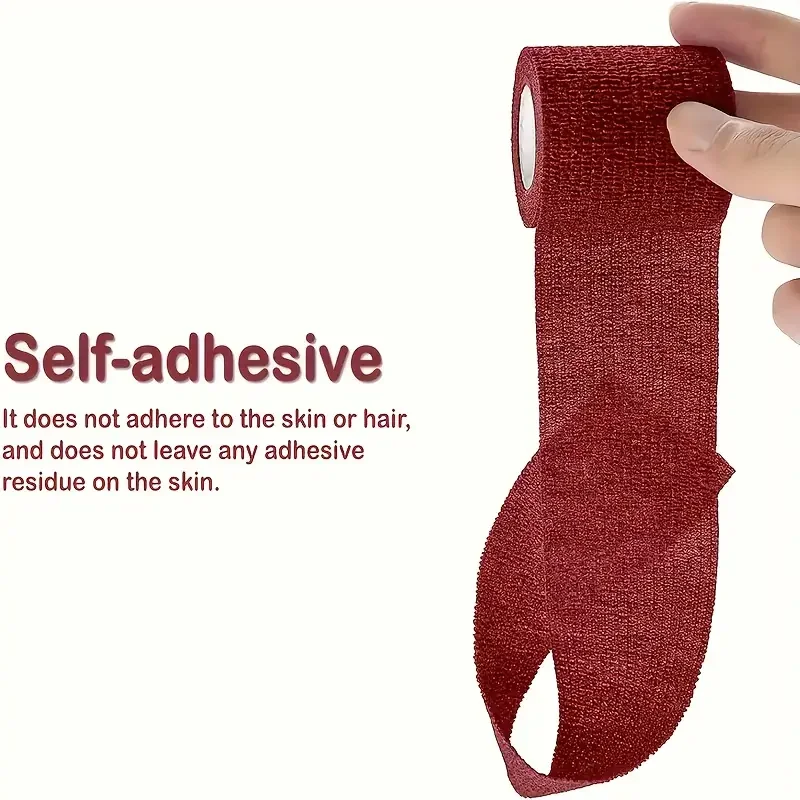 6pcs Self-Adhering BANDAGE Fixing BANDAGE ผ้าพันแผลสัตว์มือฉีกขาดผ้าพันแผลยืดหยุ่นกันน้ําสําหรับสัตว์เลี้ยง 5 ซม.X 4.5 M