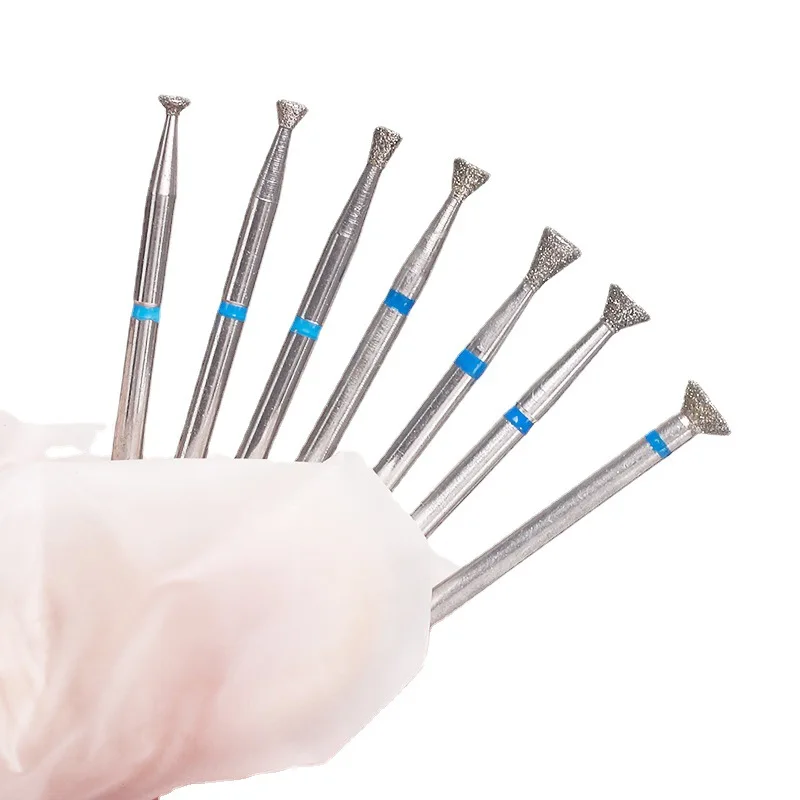 1 PC เพชรเจาะเล็บเครื่องตัด Bit สําหรับ Cuticle Clean GEL Overflow Removal ทําเล็บมือเล็บเท้าเครื่องมือ