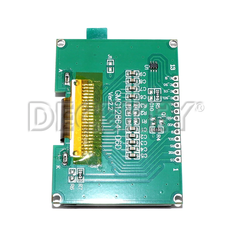 Lcd12864 12864-06D、12864、LCDモジュール、COG、中国語フォント付き、ドットマトリックススクリーン、SPIインターフェース
