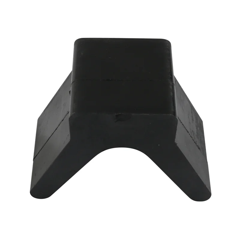 Bloco de parada de arco para reboque de barco estilo V, parada de arco de borracha, furo de montagem sem marcação, 2 polegadas de largura, 4 polegadas, V-Span