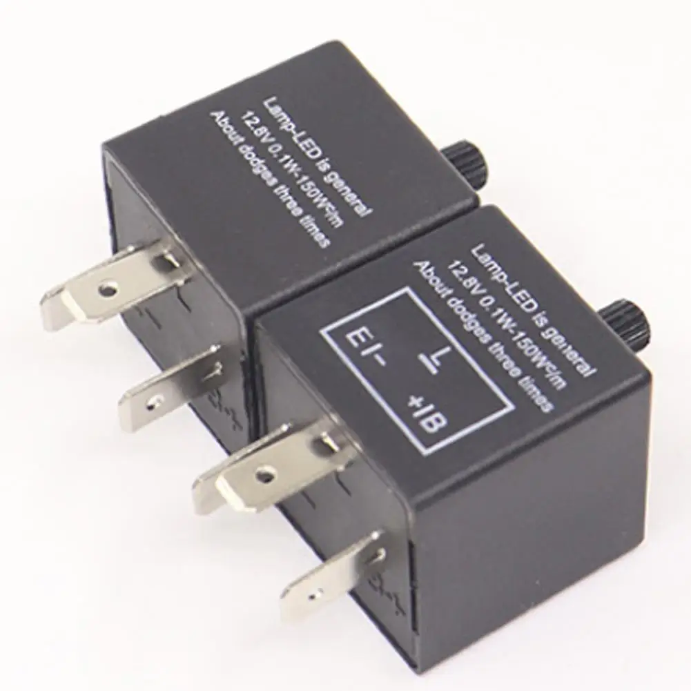 Uniwersalny 12V 3 piny motocykl samochodowy przekaźnik migaczy LED elektroniczny regulowany Freauency LED włączony kierunkowskaz migacz przekaźnik migaczy
