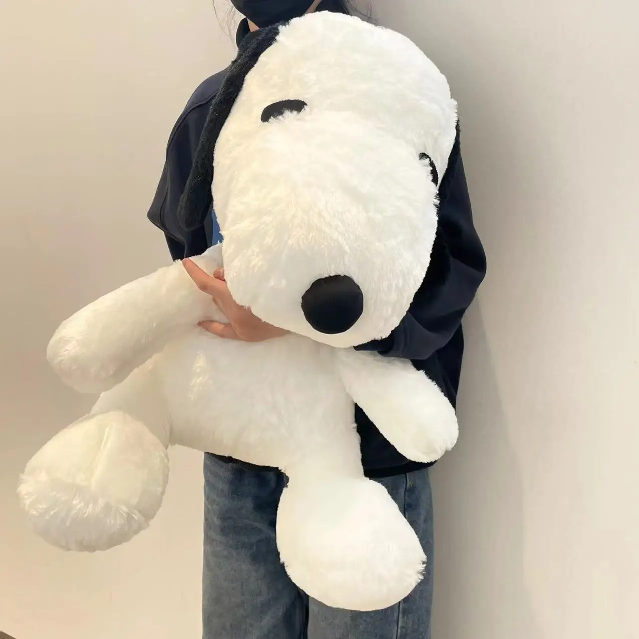 40/60 ซม.MINISO Snoopy Plush ของเล่น Snoopy ตุ๊กตาตุ๊กตาของเล่นเด็ก Snoopy หมอนเกาหลีขี้เกียจสไตล์ตกแต่งบ้านของขวัญสาว