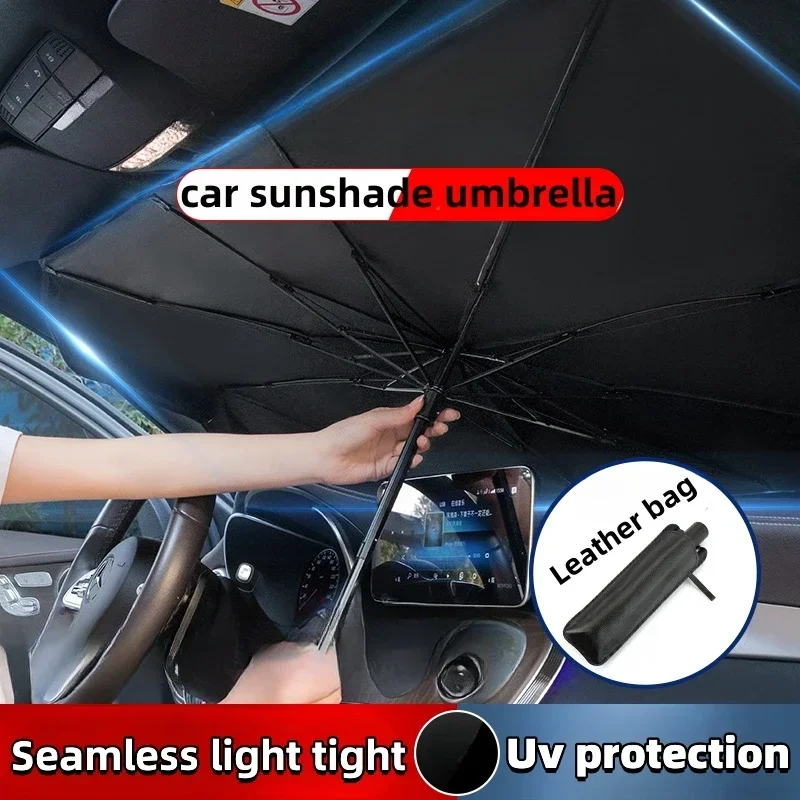 Parasol para coche, cubierta parasol para ventana delantera de coche, cubierta parasol para coche, accesorios de protección para parabrisas de coche
