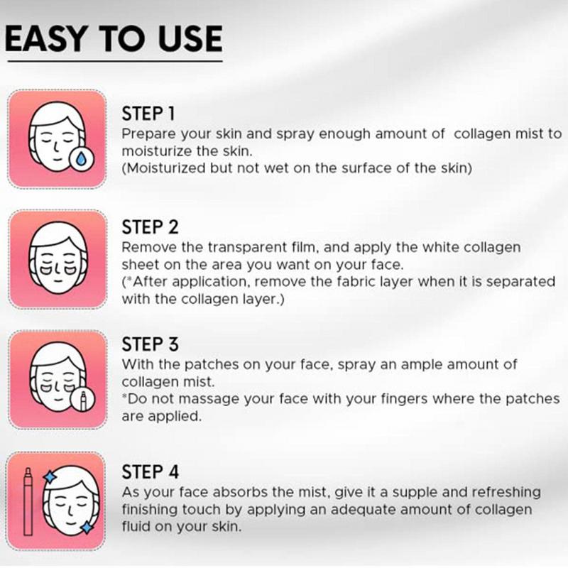 3/5 バッグ高レベルコラーゲンフィルム可溶性顔血清マスク加水分解アンチエイジングフェイスネックマスクパッチリフト保湿スキンケア