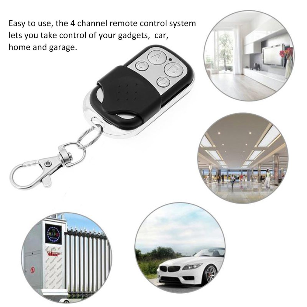 2 pçs universal controle de porta da garagem sem fio rf controle remoto 433mhz portão elétrico controle remoto chave fob controlador