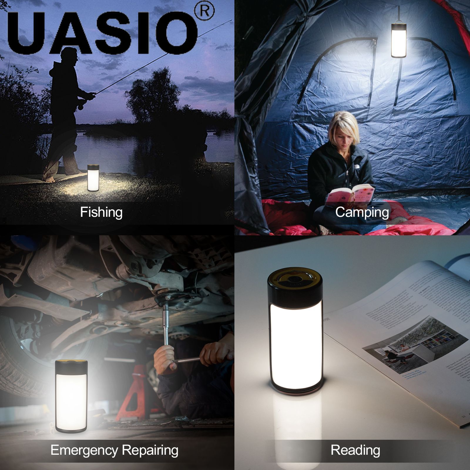 RV LED Lampu Kemah Luar Ruangan Lampu Tenda Kemah Tahan Air Portabel Lampu Darurat Lampu Kemah USB Dapat Diisi Ulang