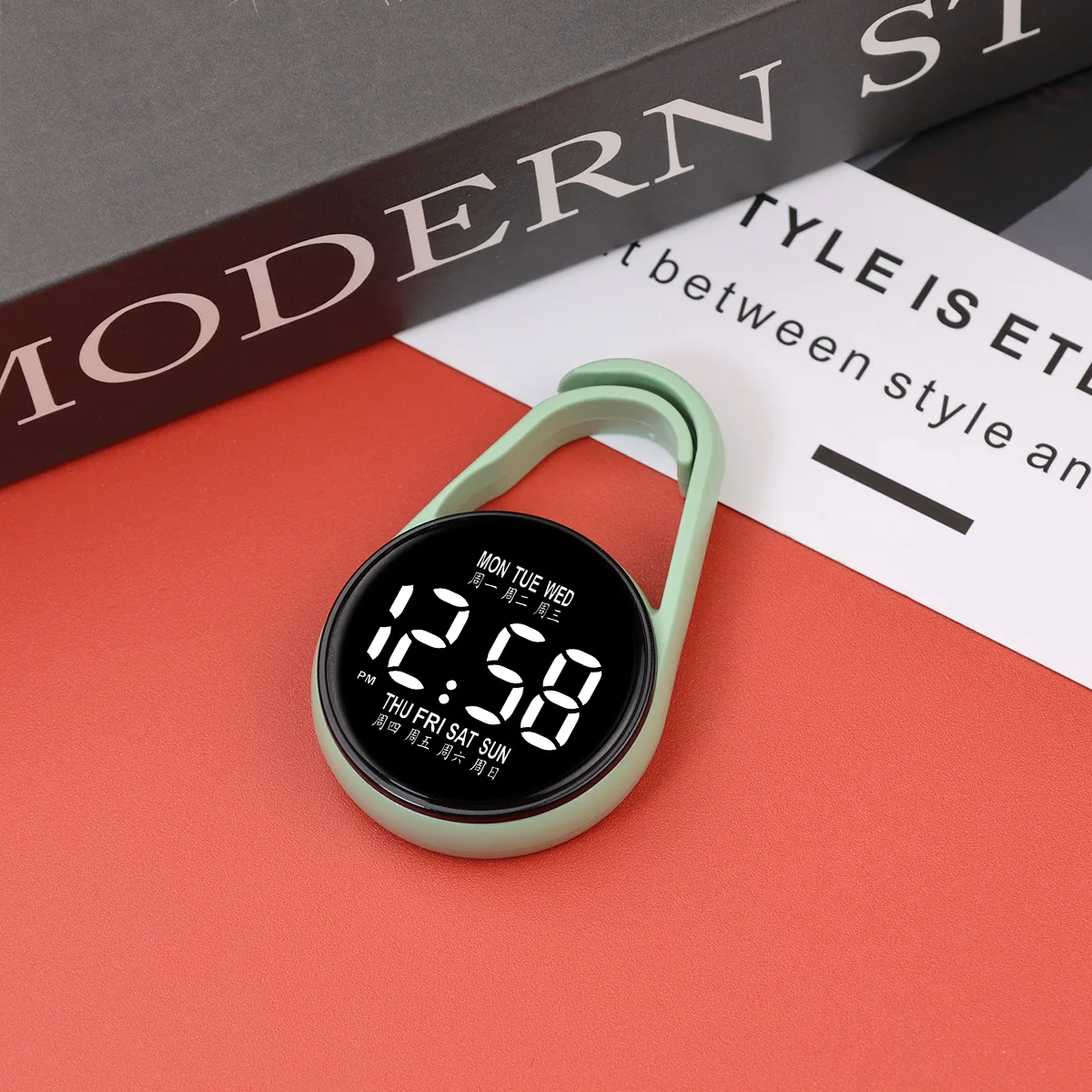 Reloj colgante electrónico LED, luz nocturna, reloj colgante electrónico digital, reloj de bolsillo