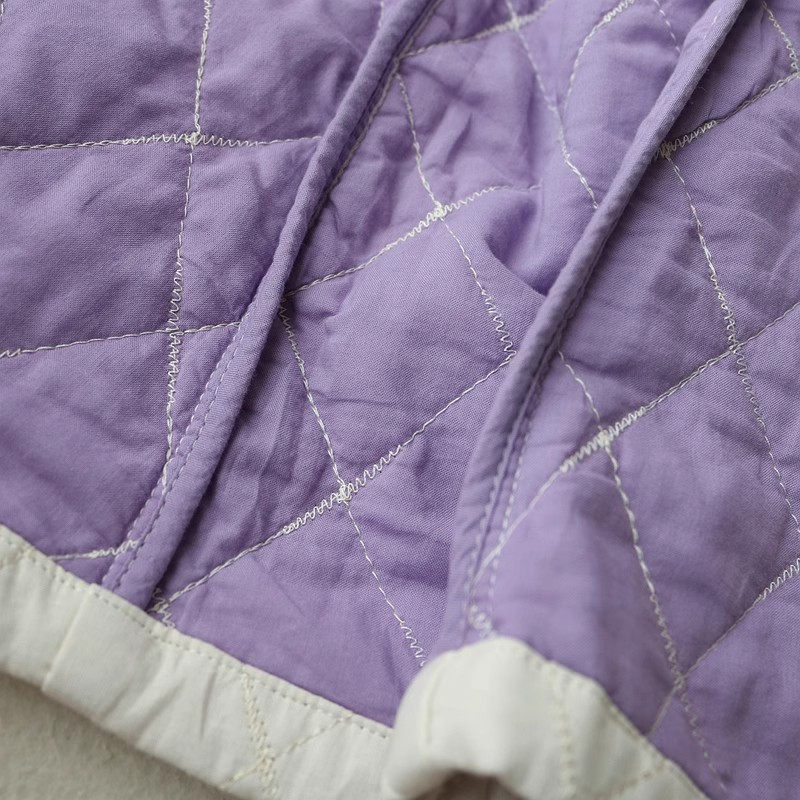 Dünne lange Baumwoll jacke lässig vielseitig pendeln einfarbig übergroße Loose Fit Vollarm Frauen Stepp mantel z3671