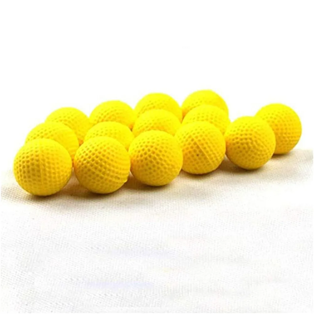 Bala de PU amarilla Nerf Rival, dardos de repuesto, pistola de juguete, balas redondas, pistola de juguete, dardo de bola para pistola Nerf Rival Apollo Zeus, 25/50/100 Uds.