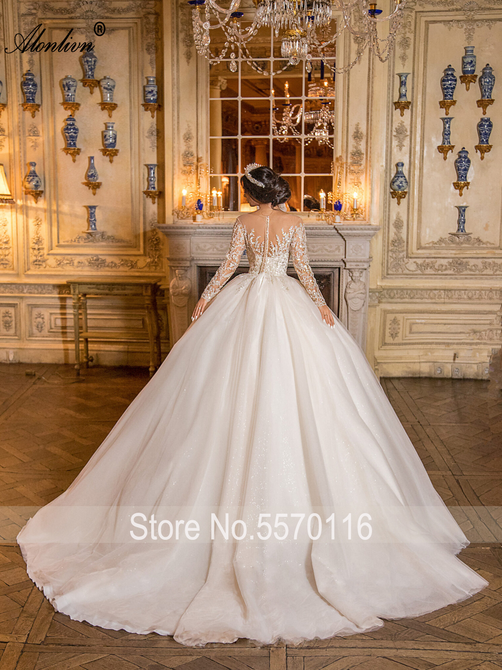 Новинка, свадебное платье с вышивкой и кружевом, полными рукавами