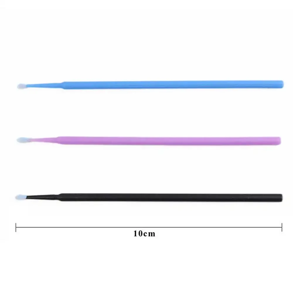 คริสตัลแปรงขนตาแบบใช้แล้วทิ้ง Swab Microbrushes เครื่องมือต่อขนตาขนตาส่วนบุคคลถอดเครื่องมือ Applicators