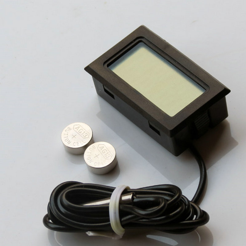 เครื่องวัดอุณหภูมิดิจิตอลรถยนต์ Mini LCD อุณหภูมิในร่มกลางแจ้ง Aquarium เครื่องทดสอบอุณหภูมิ Monitor เซ็นเซอร์อุณหภูมิแบบฝัง