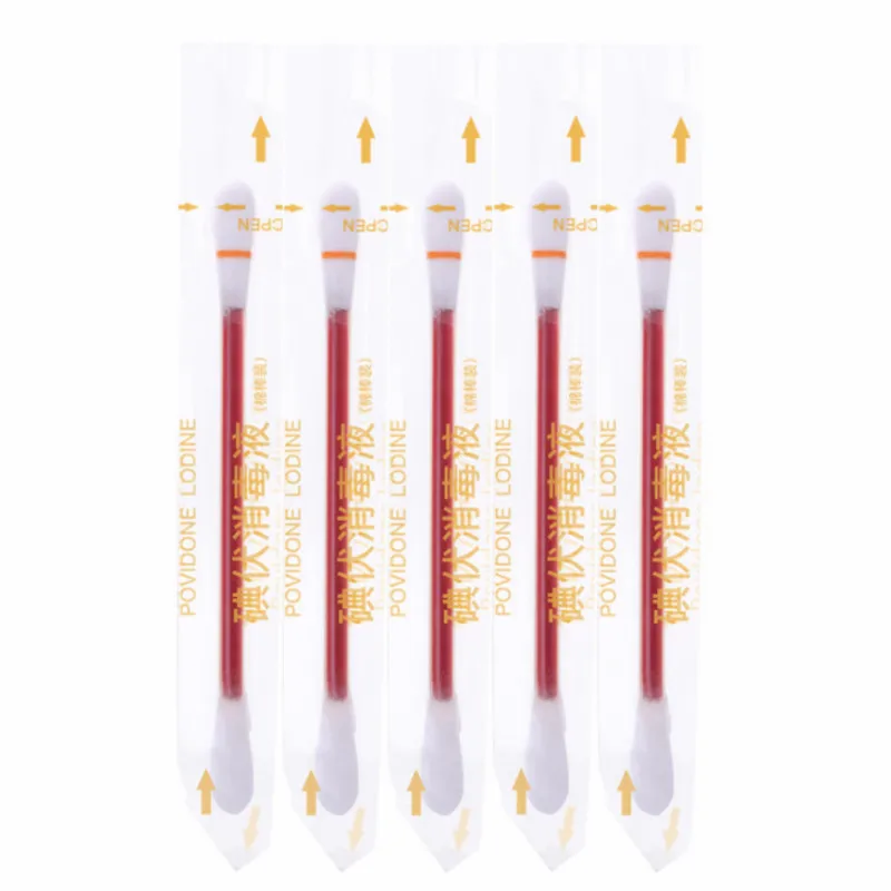 子供と大人のための使い捨ての緊急綿スティック,スパルスフリースワブ,医療検査ツール,50個