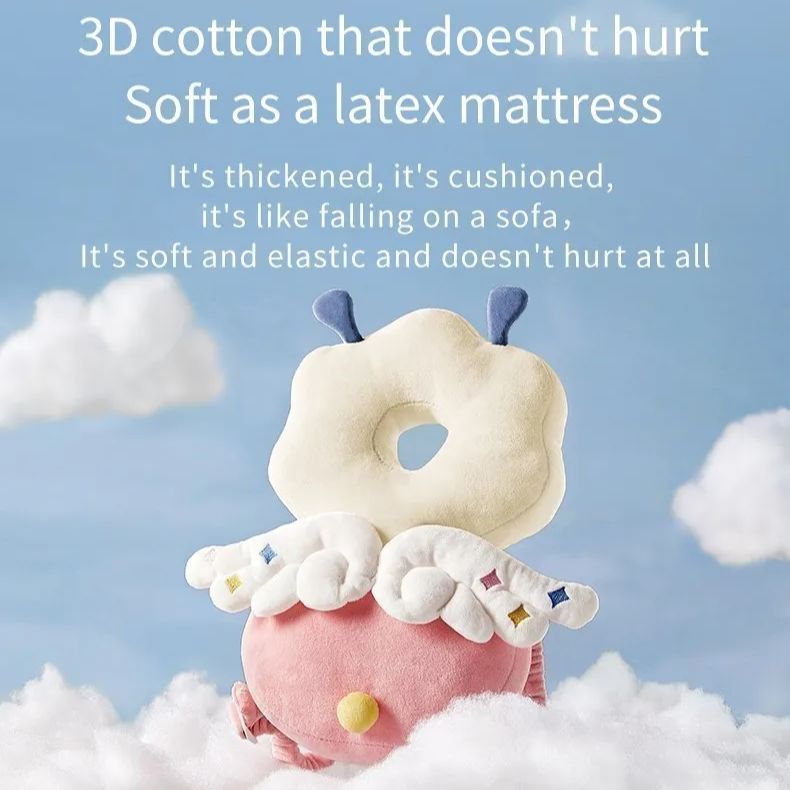 AIBEDILA 아기 머리 보호대 안전 패드 쿠션, 만화 낙하 방지 등 베개 머리 받침, 신생아 유아 아기 보호