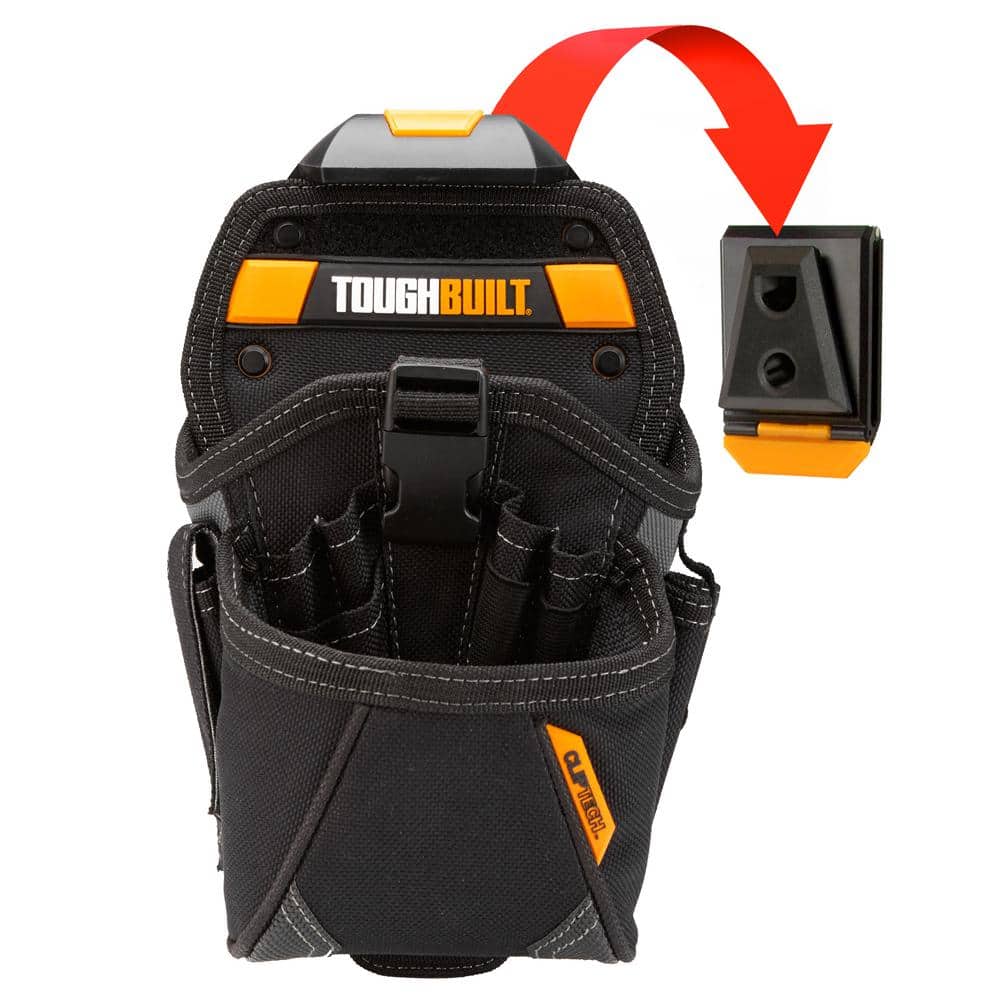 TOUGHBUILT TB-CT-20-LX Funda para taladro – Bolsa para cinturón de taladro manual especialista Instalación de reparación Bolsa de herramientas de almacenamiento portátil