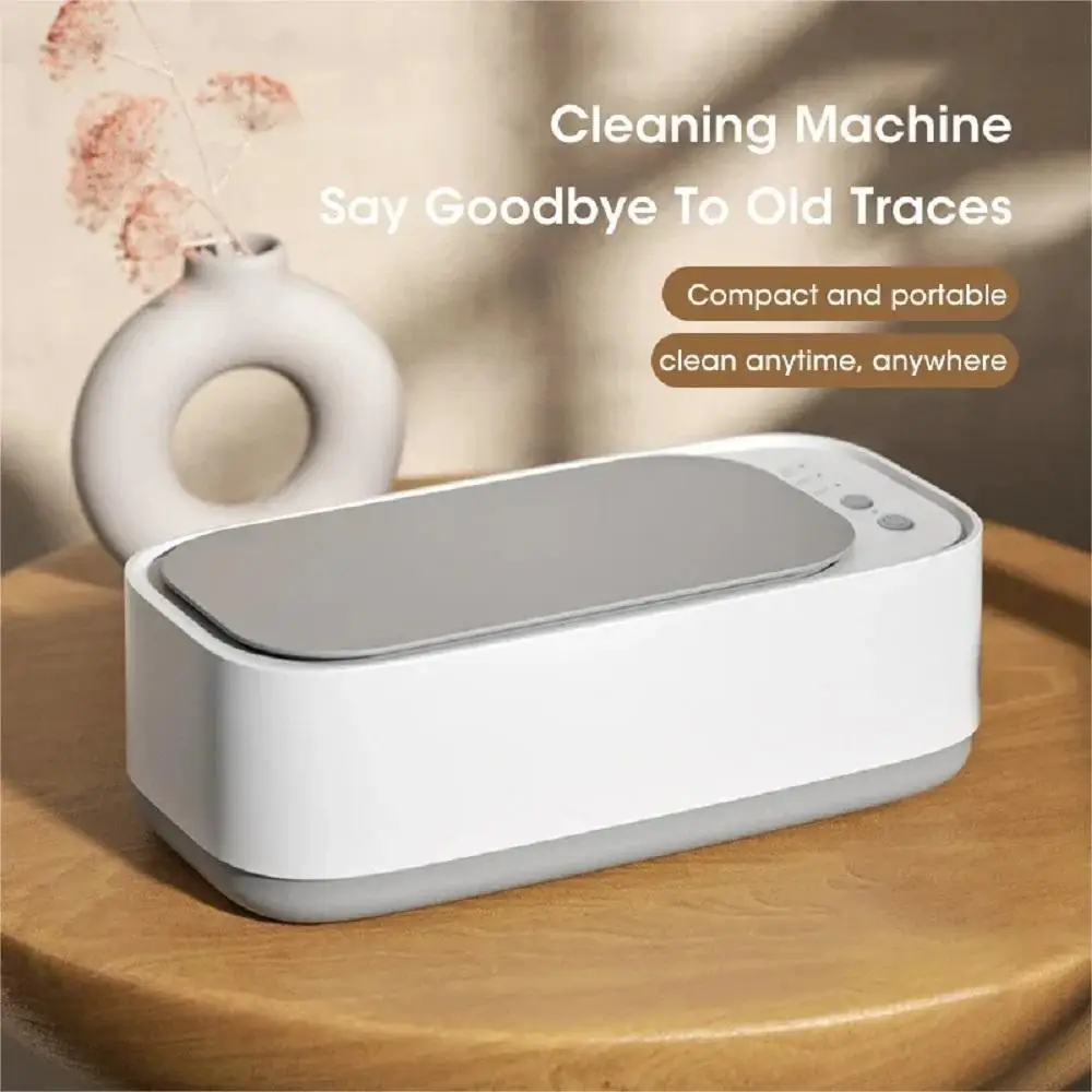 Máquina de limpieza Mini limpieza por vibración de alta frecuencia gafas ajustables joyería chupete herramienta de limpieza temporizada