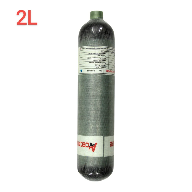 Acecare 2L 4500Psi Carbon Fiber Cylinder 300Bar High Pressure Air Tank  For Scuba Diving Fire Safety Thread M18*1.5
