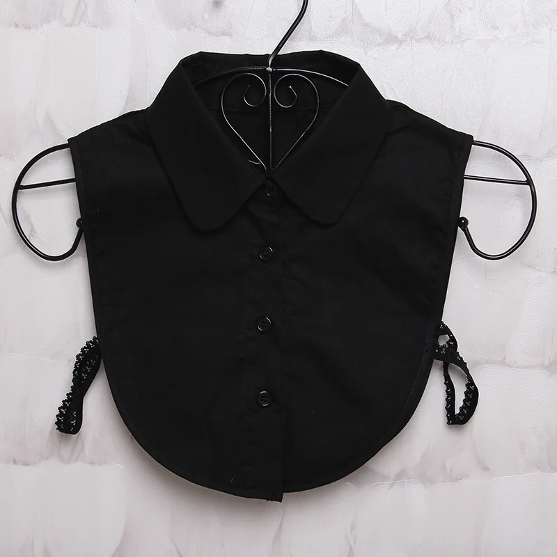 Vrouwen Katoen Kristal Nep Kraag Blouse Vintage Effen Afneembare Kraag Valse Revers Blouse Top Vrouwen Kleding Accessoires