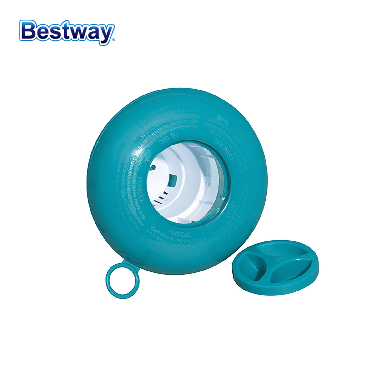 Bestway 58210 5 Zoll/12,7 cm Schwimmer, Chlor-Tabletten-Spender, Aquarium-Chlor-Tabletten-Spender für Whirlpools, drinnen und draußen