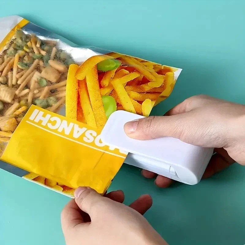 Mini macchina per sigillare sacchetti di calore Sacchetti sigillanti per pacchetti Chiusura termica per sacchetti per alimenti in plastica Sigillante portatile Imballaggio Accessori da cucina