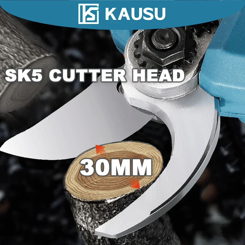 Cordless Brushless Electric Scissors Pruning Shears With LCD Display Tree Branch Pruner Garden Tool For Makita 18V Battery