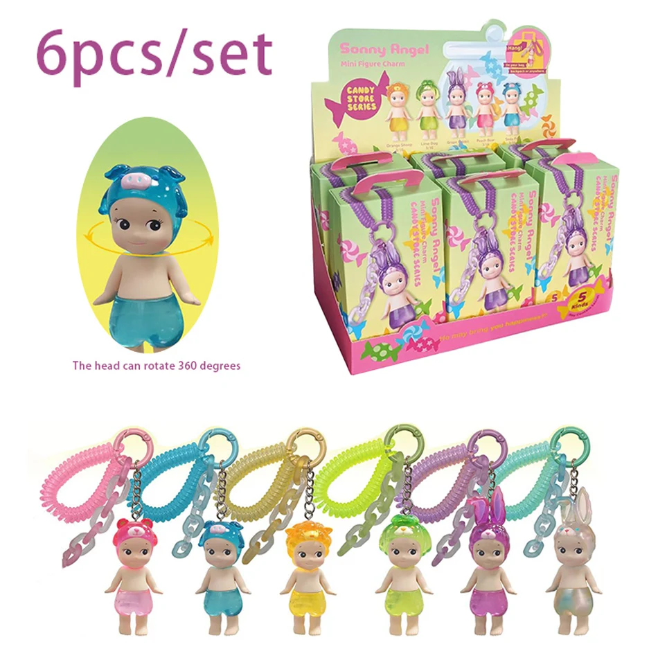 คอลเลกชัน 12 สไตล์ Sonny Angel กล่องตาบอด Dreaming Series มินิอะนิเมะรูปเครื่องประดับตุ๊กตาแฟนเด็กวันเกิดคริสต์มาส...