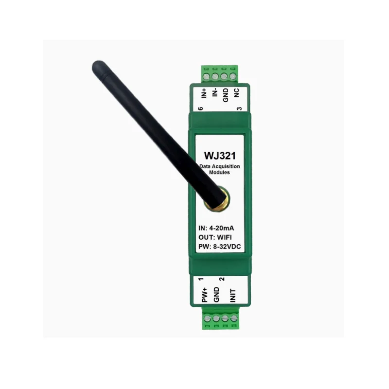 Módulo de adquisición WiFi WJ321 4-20mA o 0-10V a Modbus de red TCP y MQTT