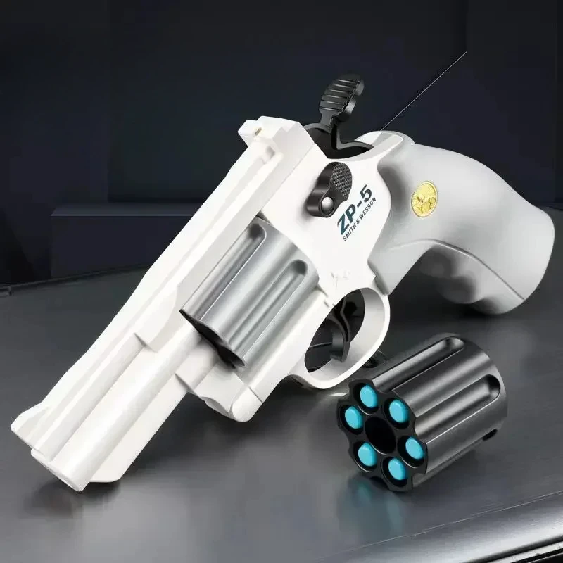 Soft Dart Bullet ZP5 Revolver Pistol Launcher ปืนของเล่นอาวุธกลางแจ้ง Airsoft นักกีฬา Pistola สําหรับของขวัญวันเกิดเด็ก